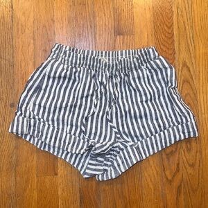 ✨ Universal Thread Navy & White Striped Linen Shorts – Size XS ✨